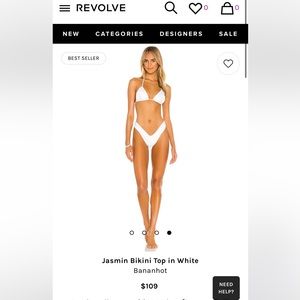 Jasmin bikini top-only worn once for bachelorette!